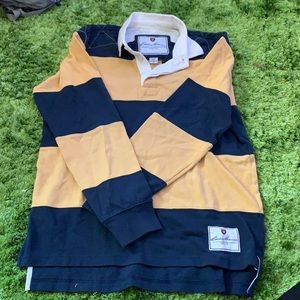 VINTAGE EDDIE BAUER RUGBY COLLARED NECK